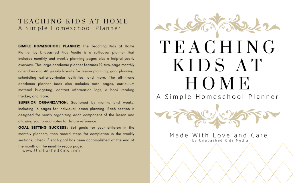 Teaching Kids at Home - A Simple Homeschool Planner