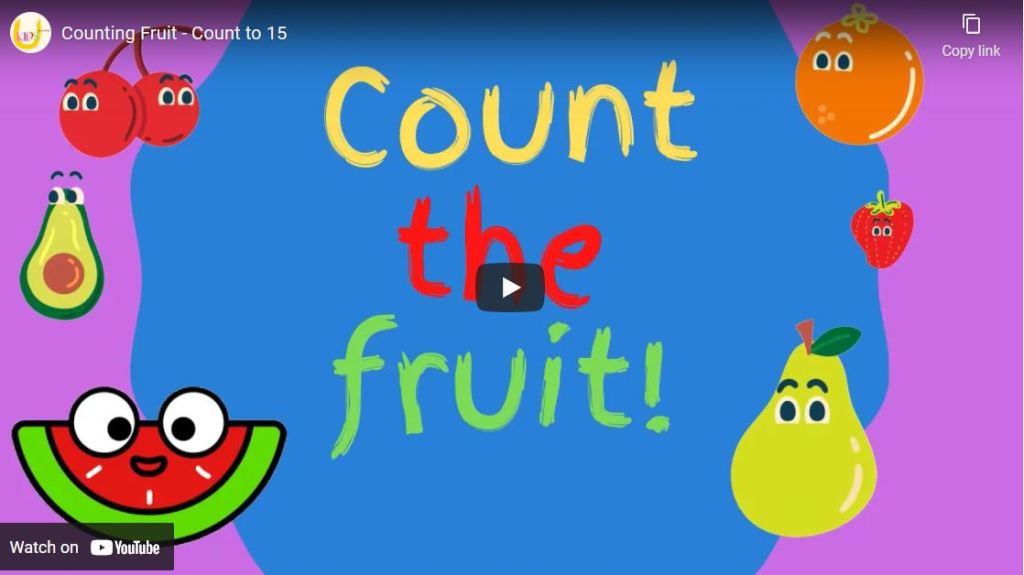 Counting Fruit – Kids Interactive Counting Activity